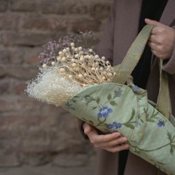 Borsa porta fiori in stoffa