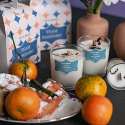Candela Artigianale “Team Pandoro” – Profumo Natalizio Tradizionale | Olivia Brusca