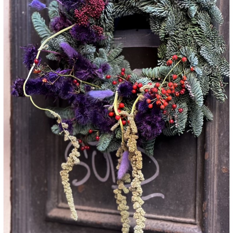 Ghirlanda di Natale artigianale personalizzata | Olivia Brusca