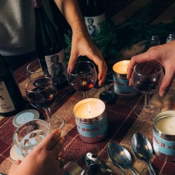 Candela profumata “Io porto il vino” – Soia artigianale | Olivia Brusca
