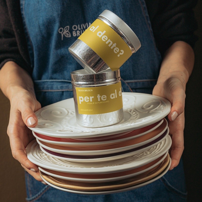 Candela profumata “Per te al dente?" – Soia artigianale | Olivia Brusca