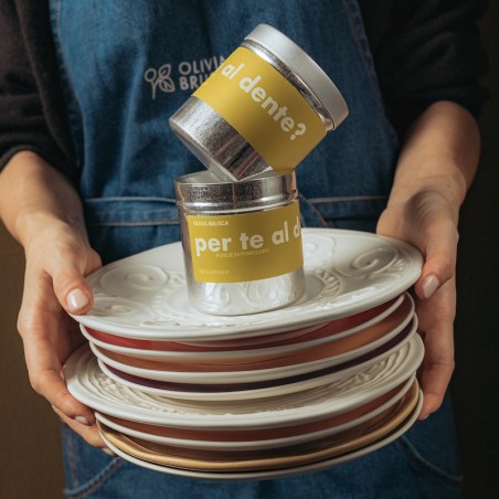 Candela profumata “Per te al dente?" – Soia artigianale | Olivia Brusca
