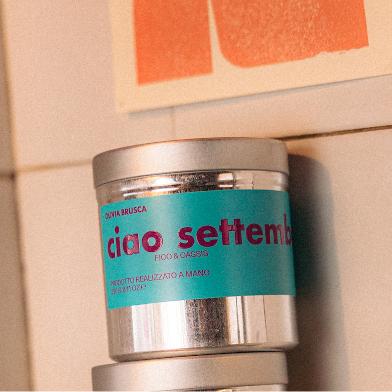 Candela al Fico & Cassis 230 g | CIAO SETTEMBRE – Olivia Brusca
