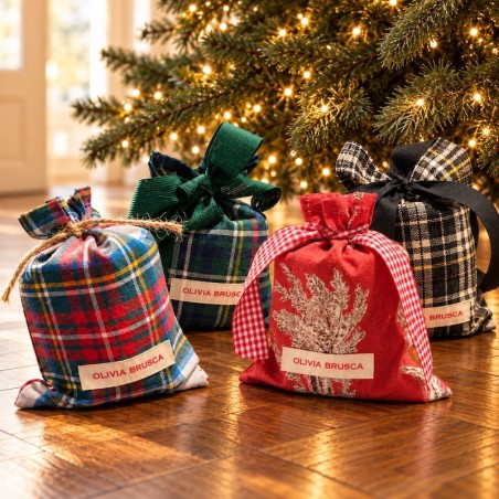 Confezione regalo in stoffa per candele | Olivia Brusca